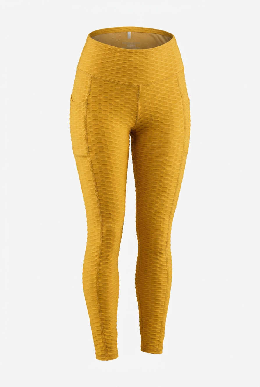 NWT No Comment High Waist Honeycomb with side pockets size Medium